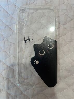 Apple IPhone XR Clear Cat Phone Case